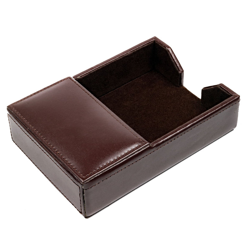 Dark Brown Bonded Leather 4" x 6" Memo Holder