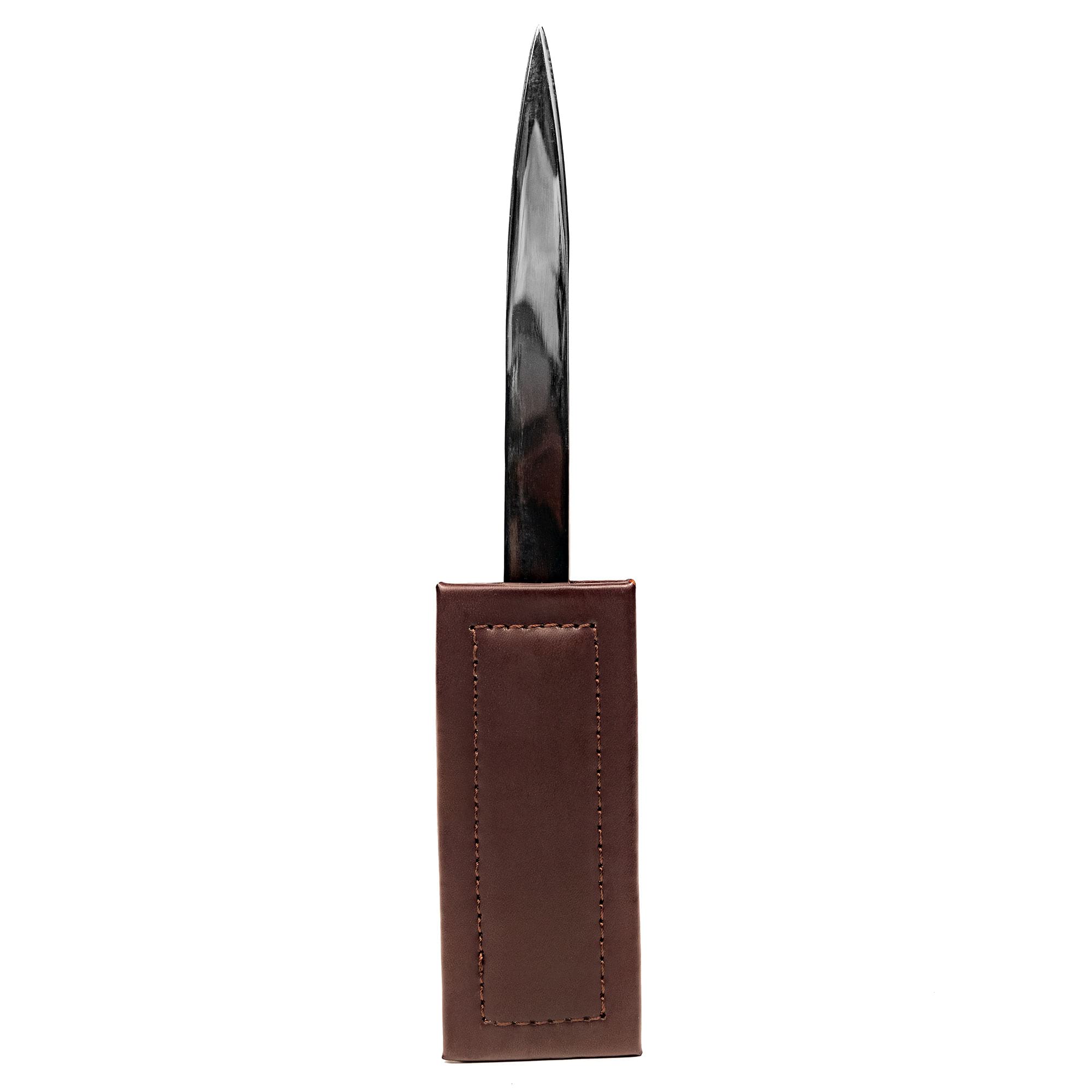 Dark Brown Bonded Leather Letter Opener