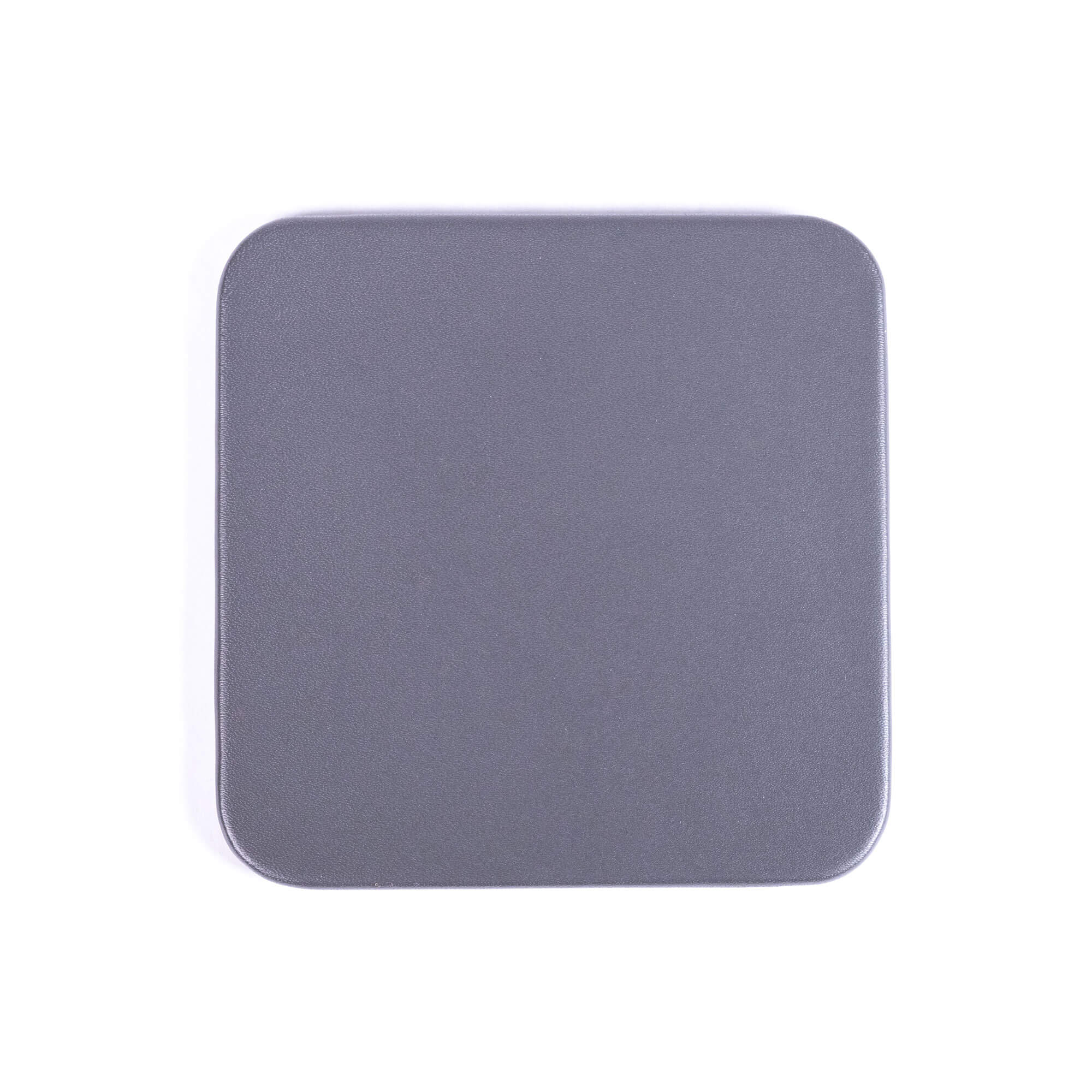 Gray Leatherette Square Coaster