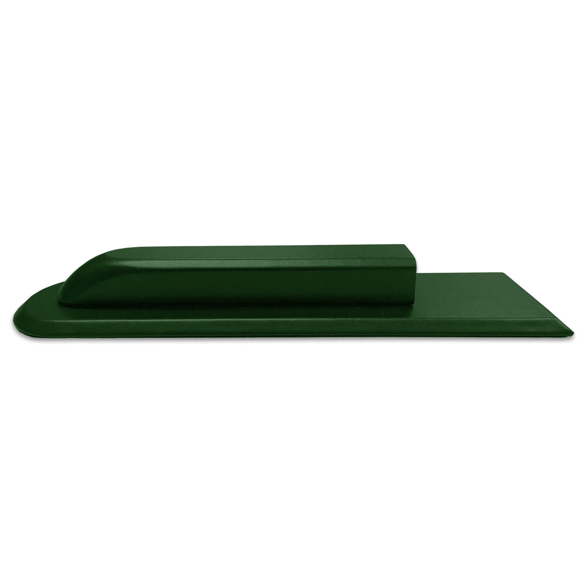 Dark Green Leather Library Set With Silver Hardware