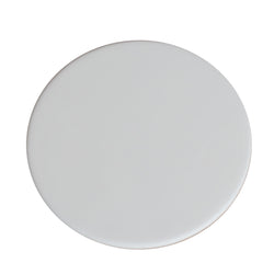 White Leatherette Coaster, Round