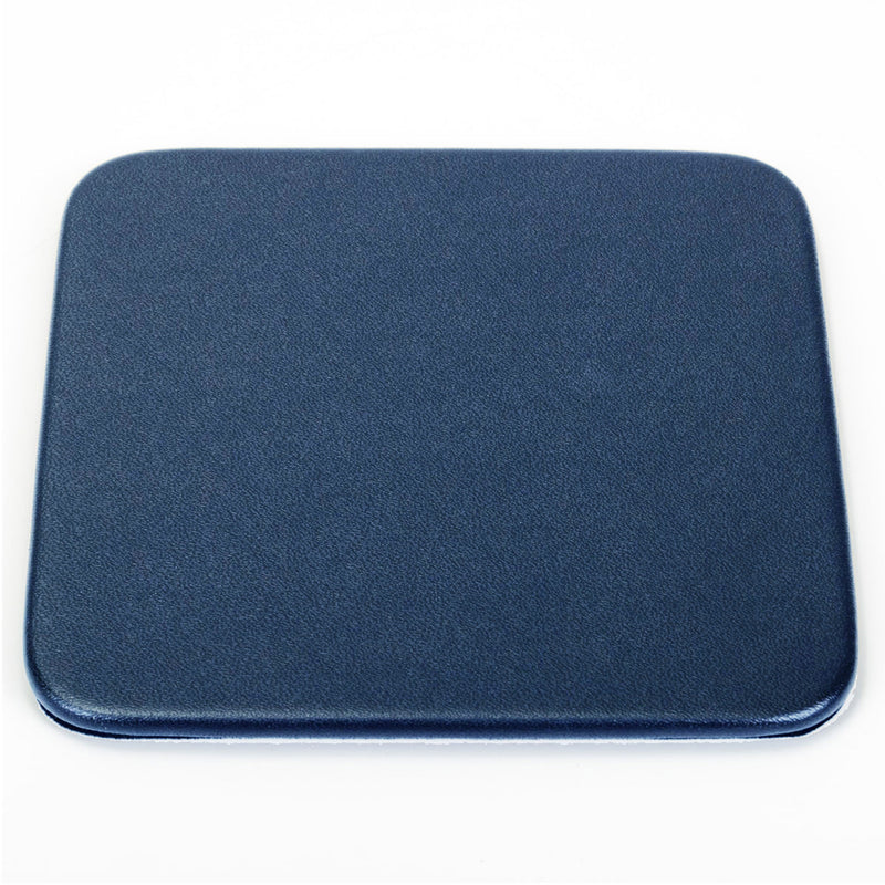 Navy Blue Leatherette Square Coaster