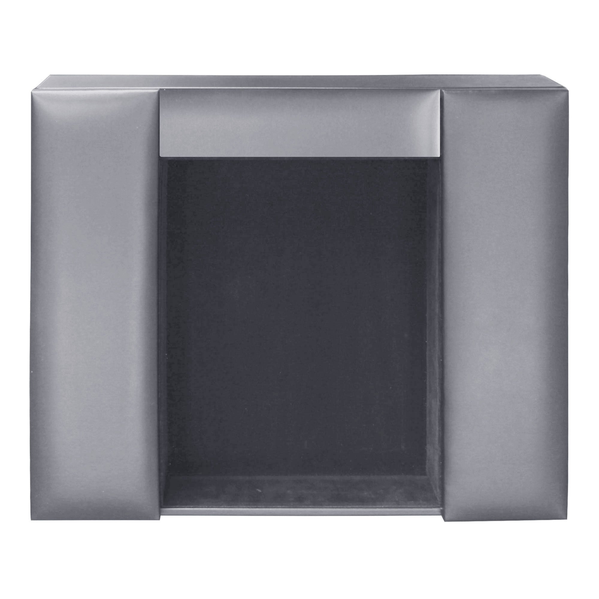 Gray Leather Conference Room Organizer