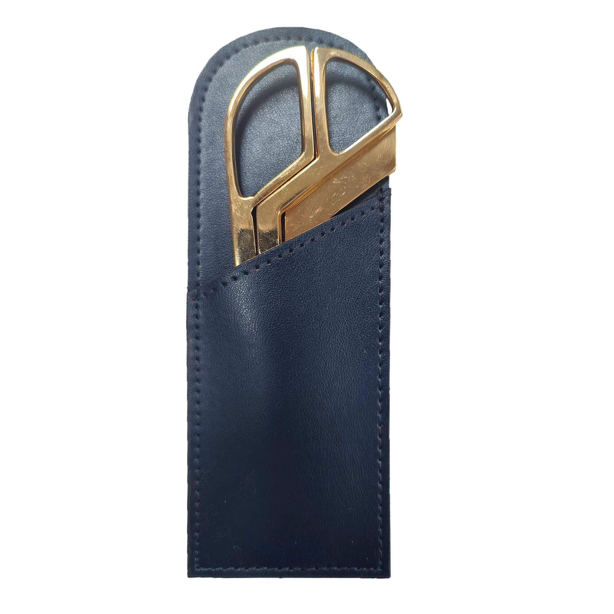 Navy Blue Bonded Leather Mini Library Set