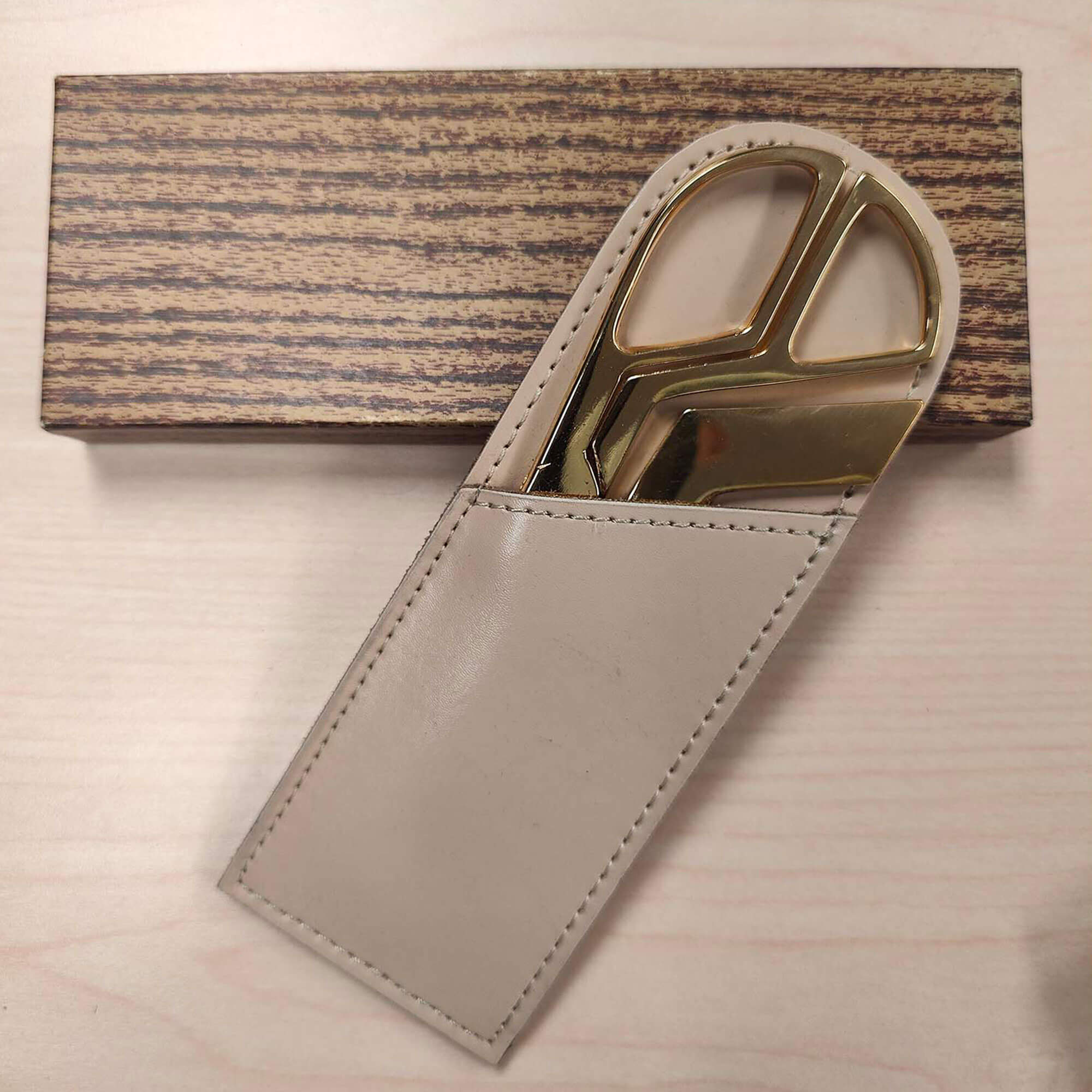 White Latte Bonded Leather Mini Library Set