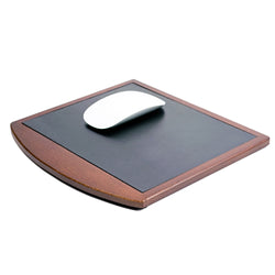 Walnut & Leather Mouse Pad