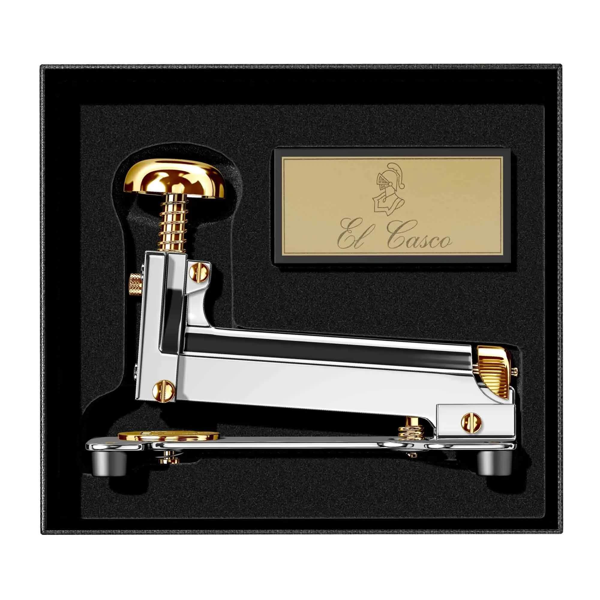 El Casco Chrome And 23 Kt Gold Large Stapler