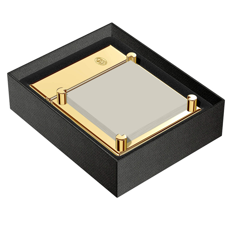 El Casco 23 Kt Gold Plated Post It Note Holder