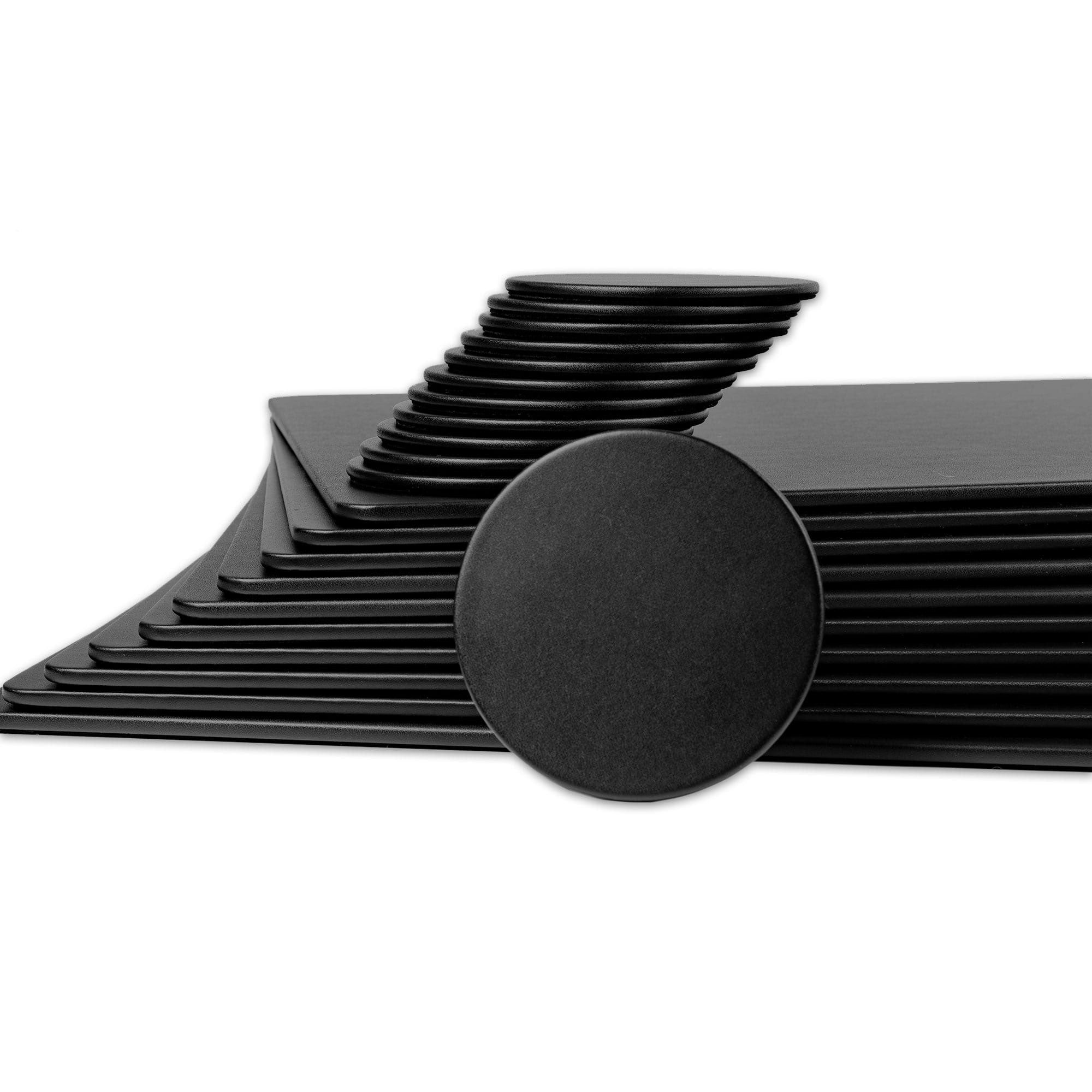 10 Seat Black Leatherette Conference Room Set w/ Round Coasters and Drawer Holder