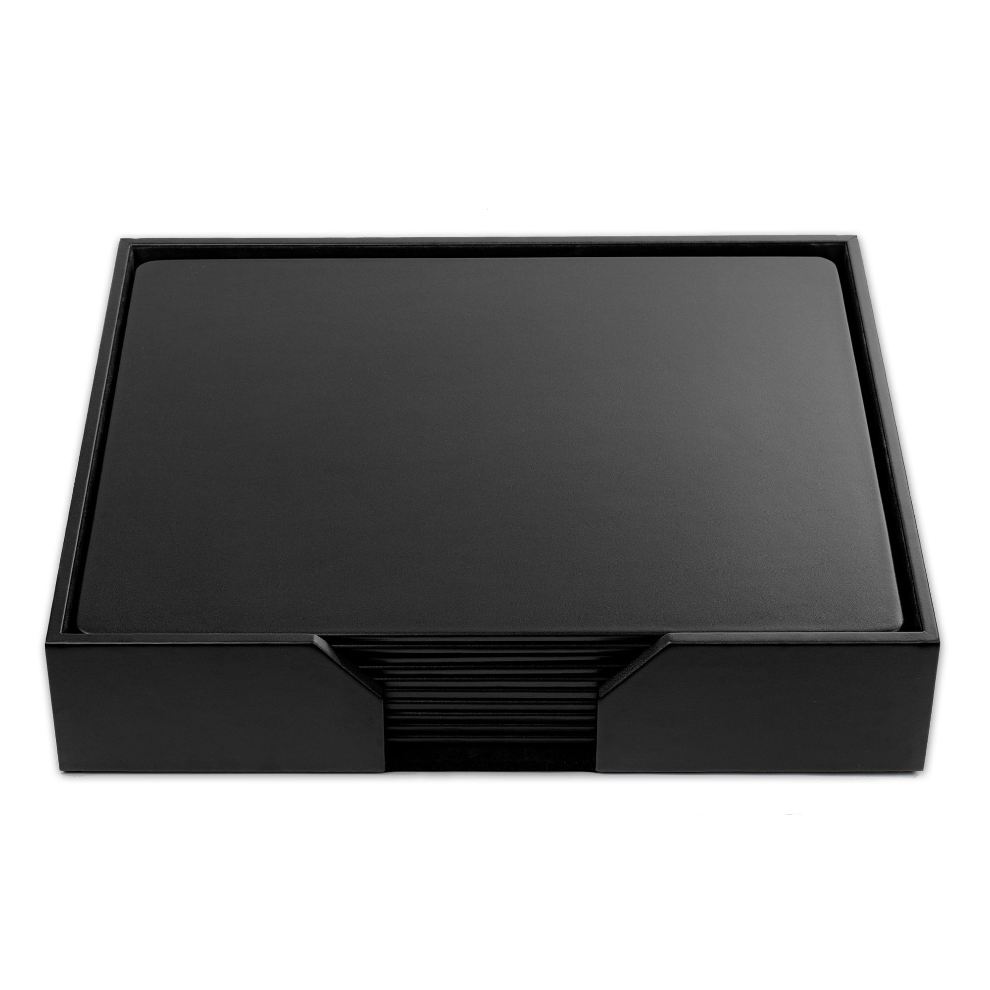 Black Leatherette 11 Piece  Conference Room Set, 17 x 14 Size Pads