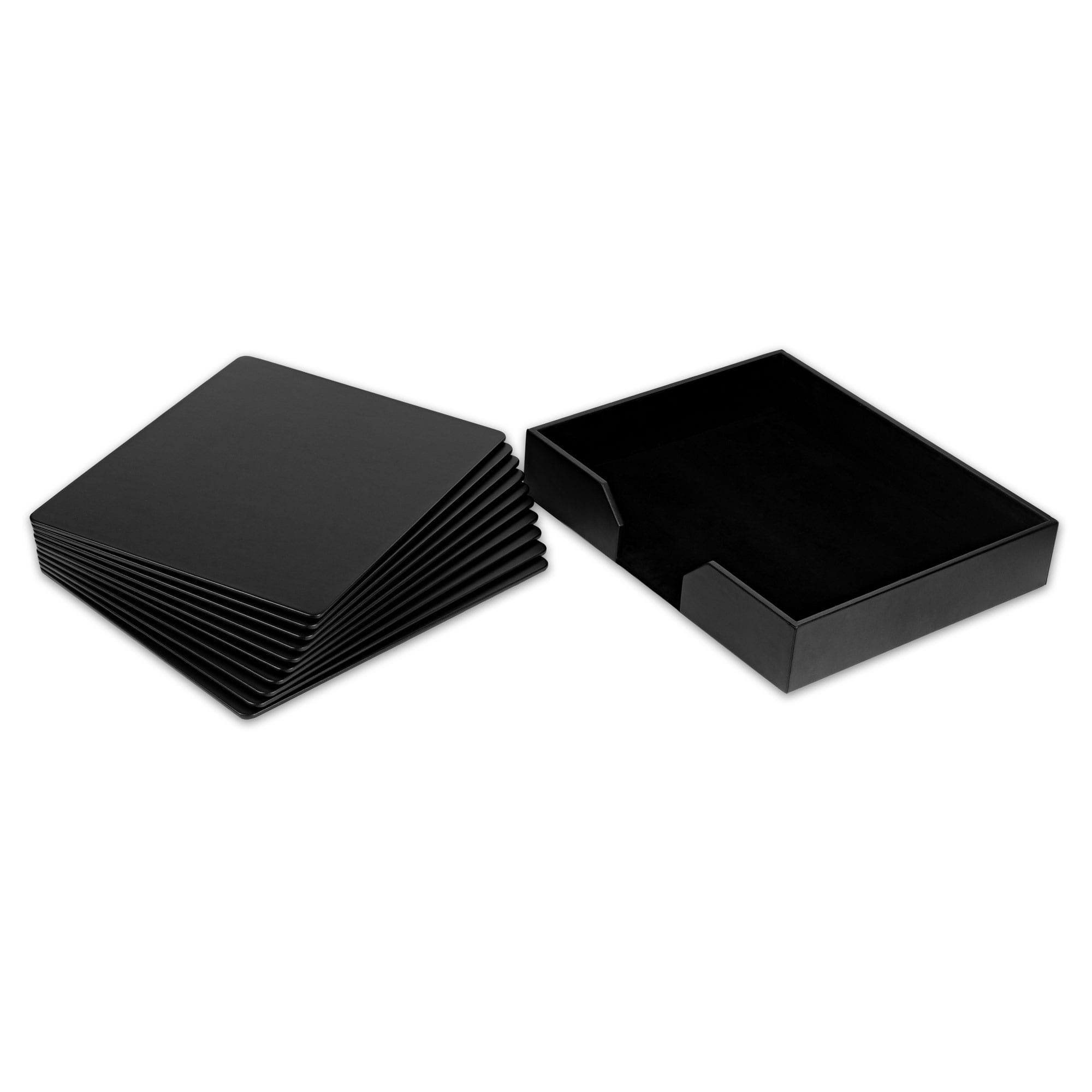 Black Leatherette 11 Piece  Conference Room Set, 17 x 14 Size Pads