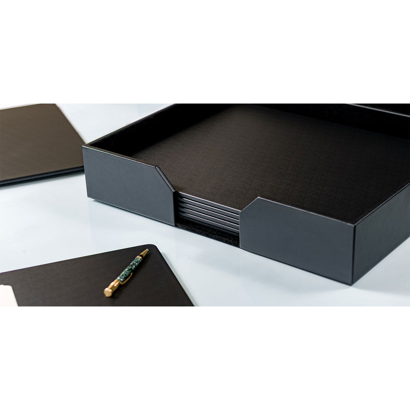 Black Leatherette 11 Piece Conference Room Set, 20 x 16 Size Pads