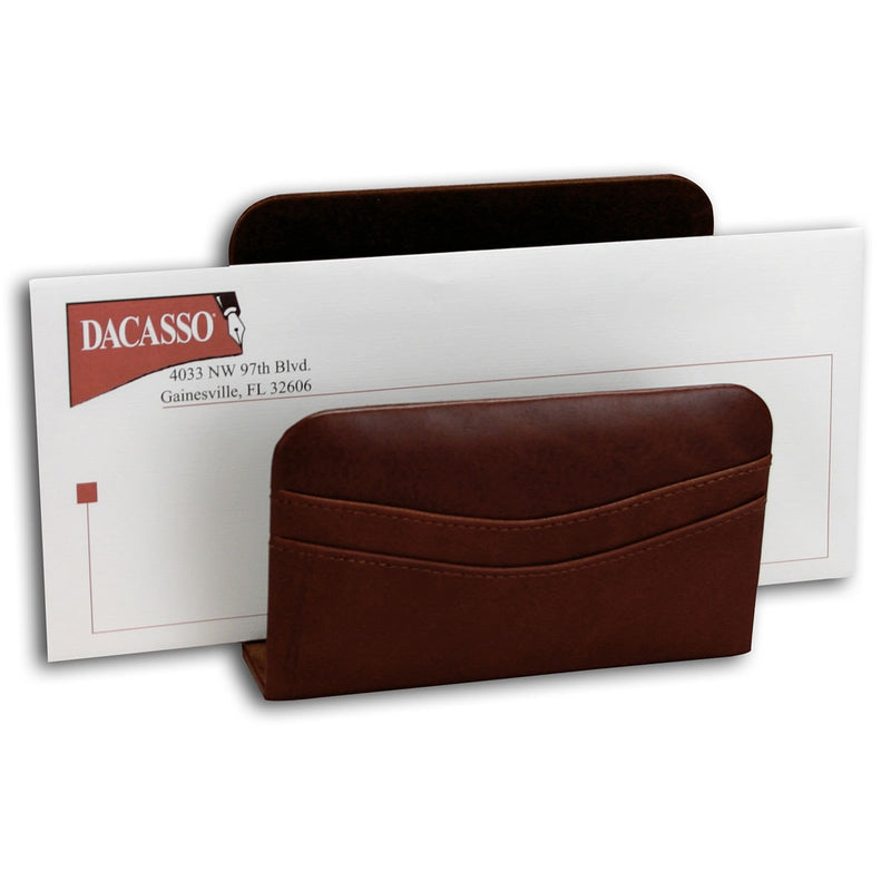 Mocha Leather 8-Piece Desk Set