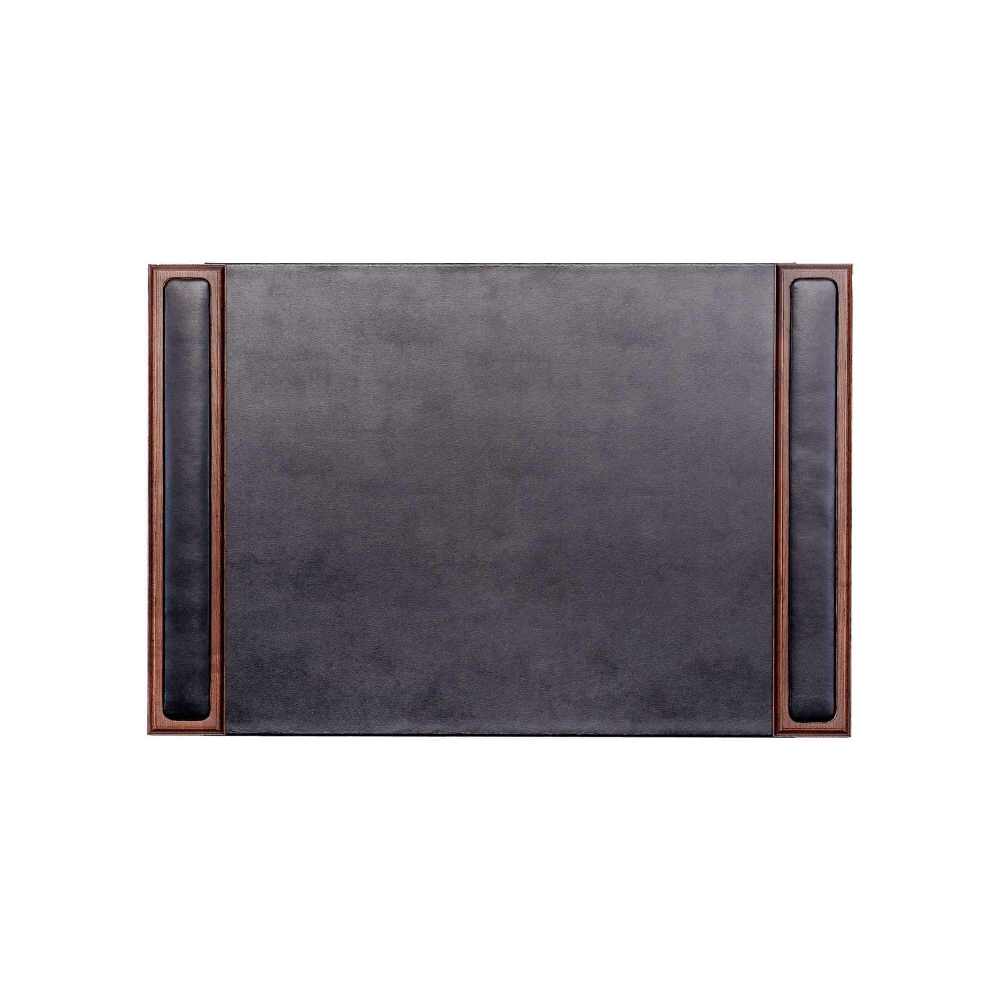 Walnut & Leather 7-Piece Desk Set with 25.5
