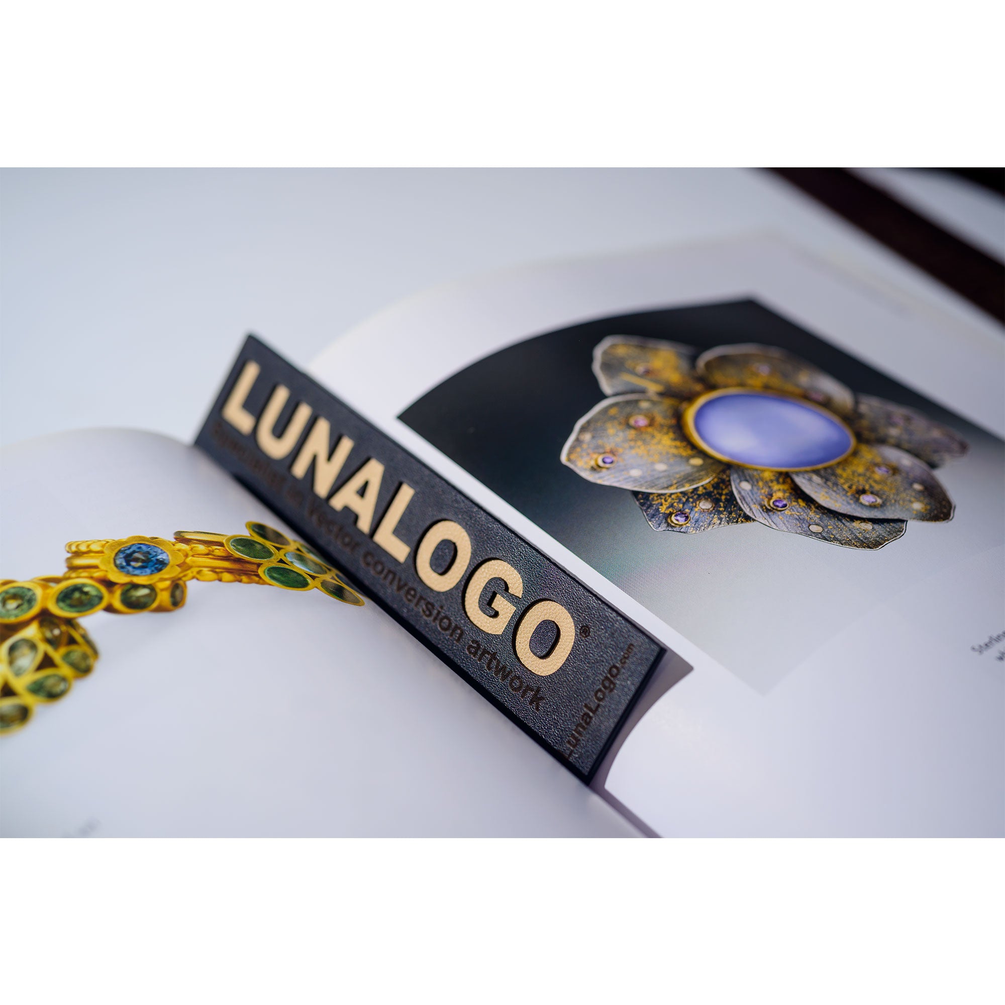 Custom Top-Grain Leather Bookmark