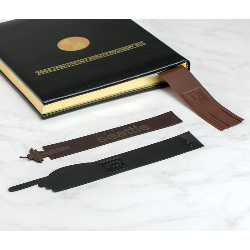 Custom Top-Grain Leather Bookmark