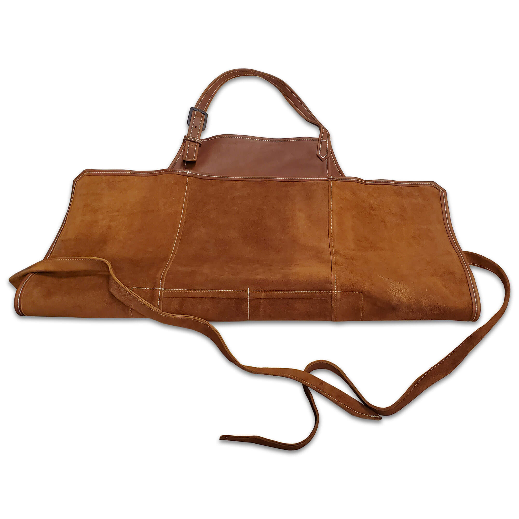 Brown Leather Full Size Apron