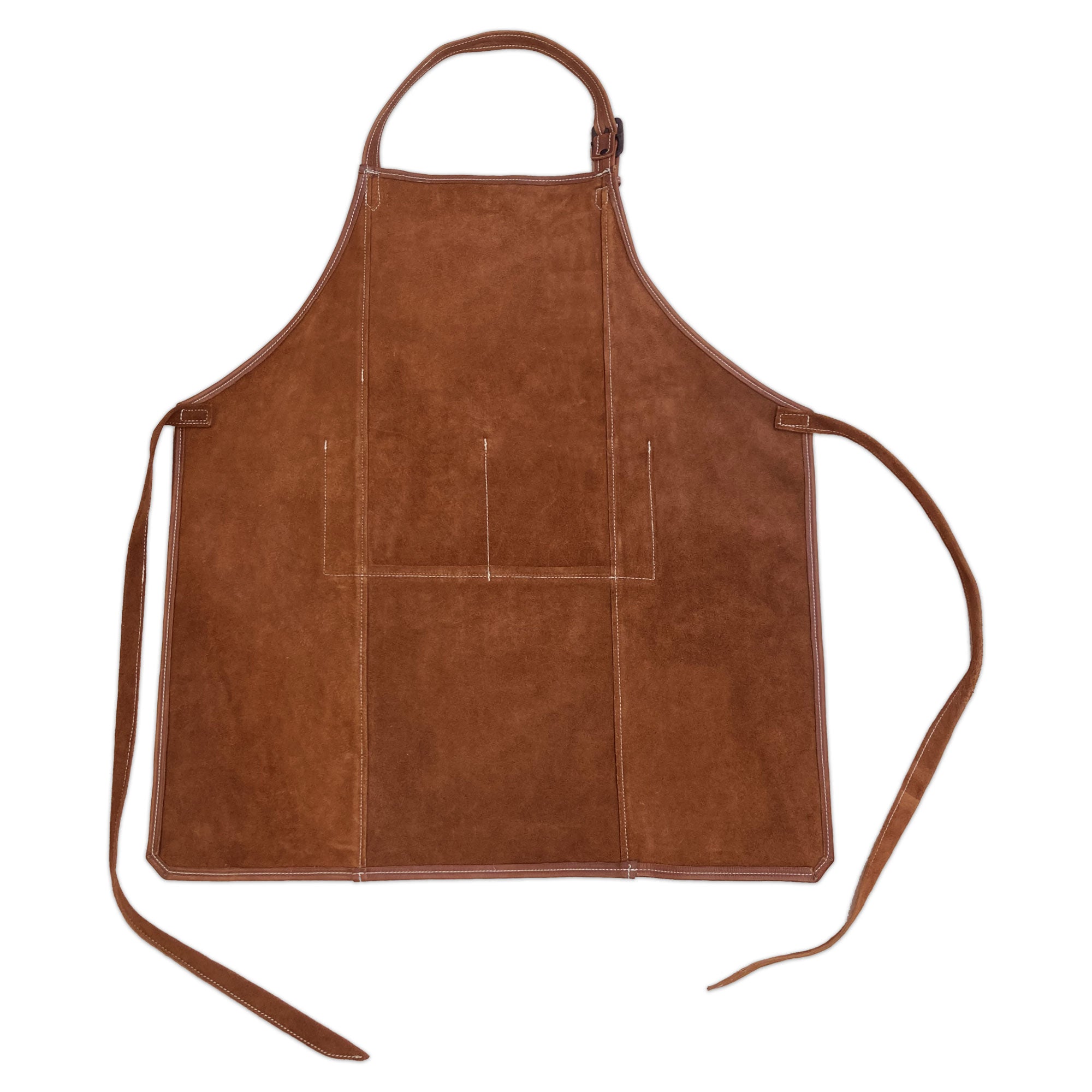 Brown Leather Full Size Apron