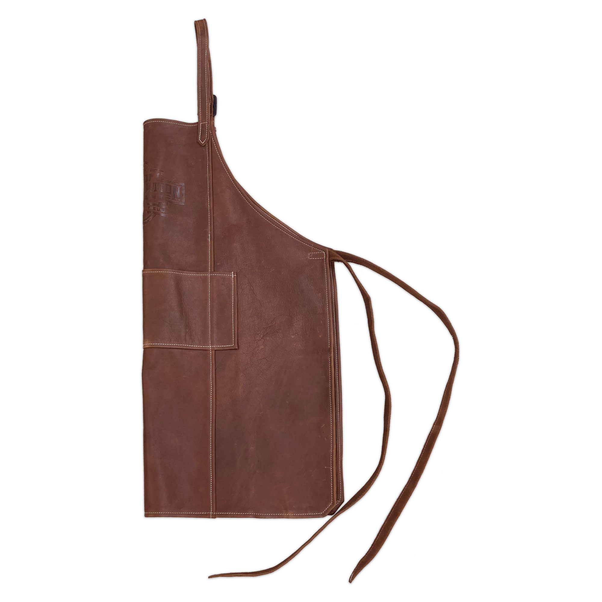 Brown Leather Full Size Apron