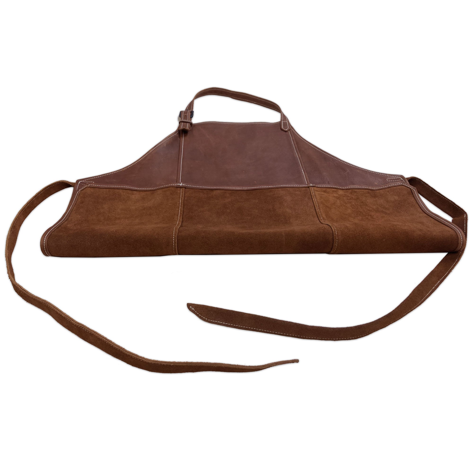 Brown Leather Full Size Apron