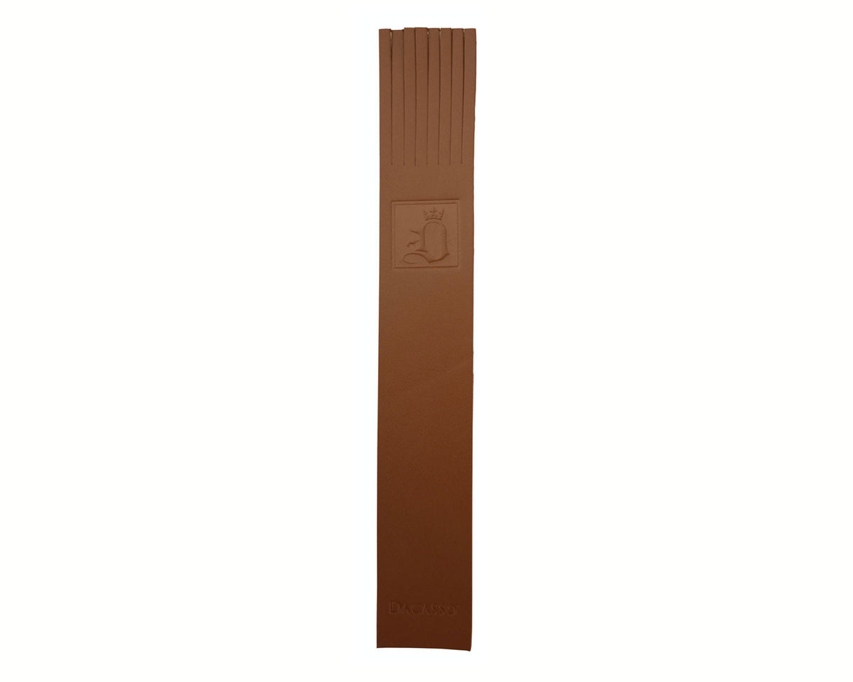Custom Top-Grain Leather Bookmark - Rustic Brown