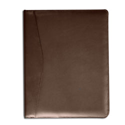 Chocolate Brown Leather Standard Padfolio