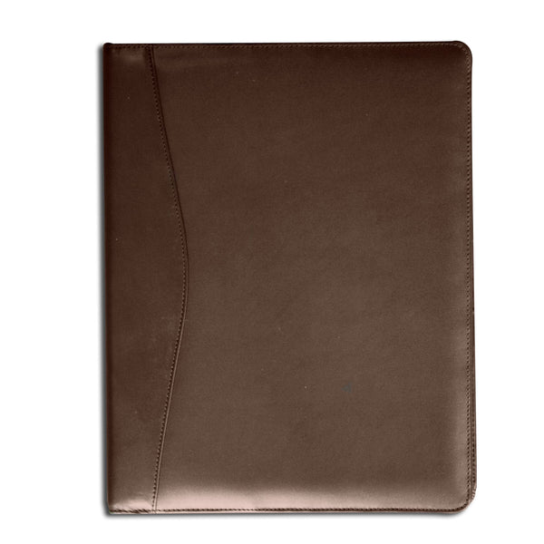 Chocolate Brown Leather Standard Padfolio