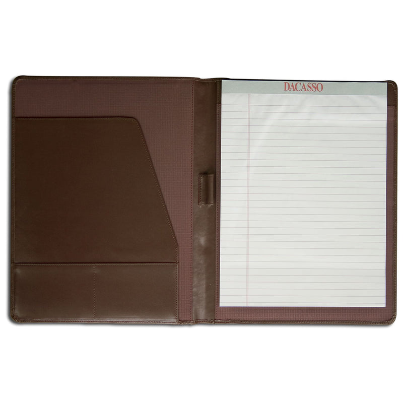 Chocolate Brown Leather Standard Padfolio