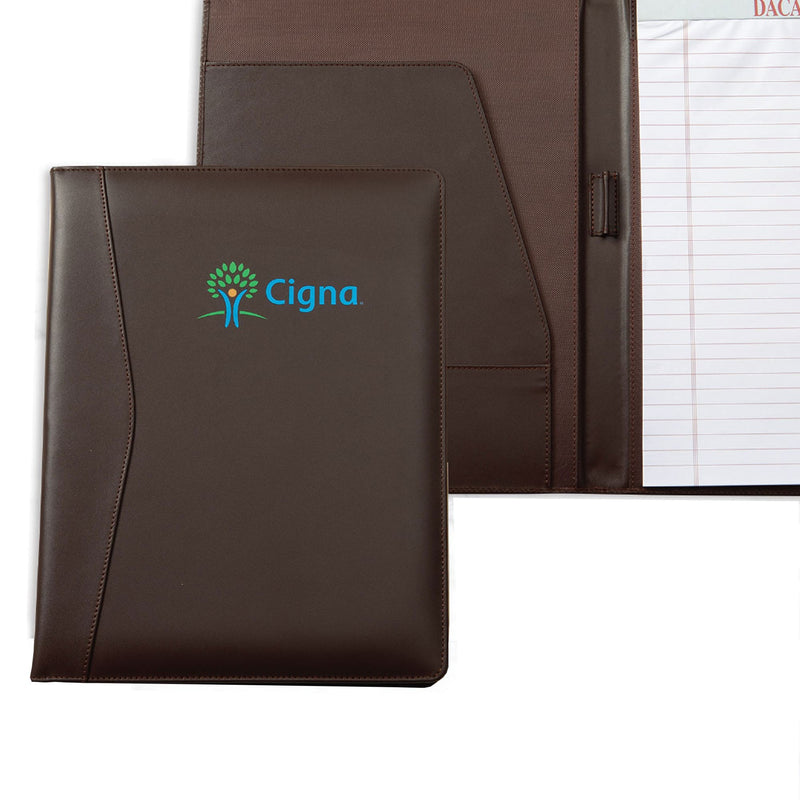 Chocolate Brown Leather Standard Padfolio