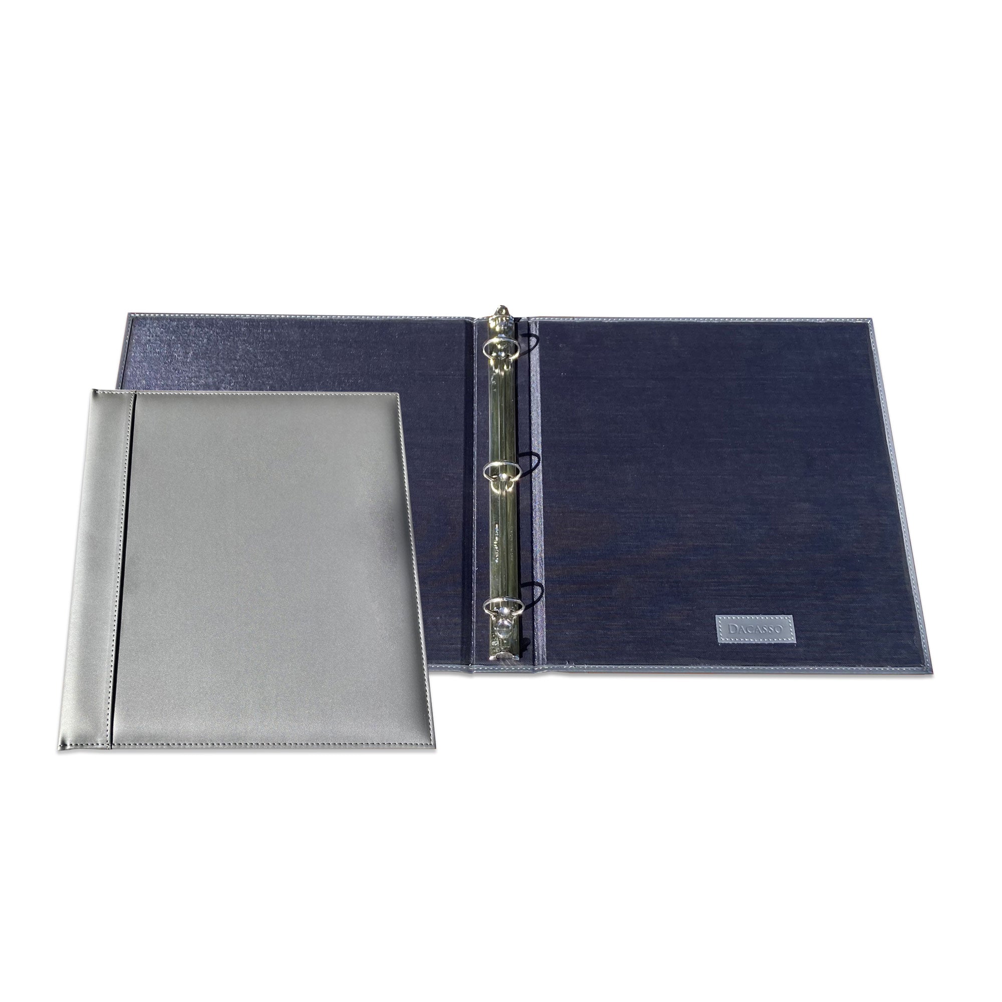 Gray Leatherette 1" Ring Binder