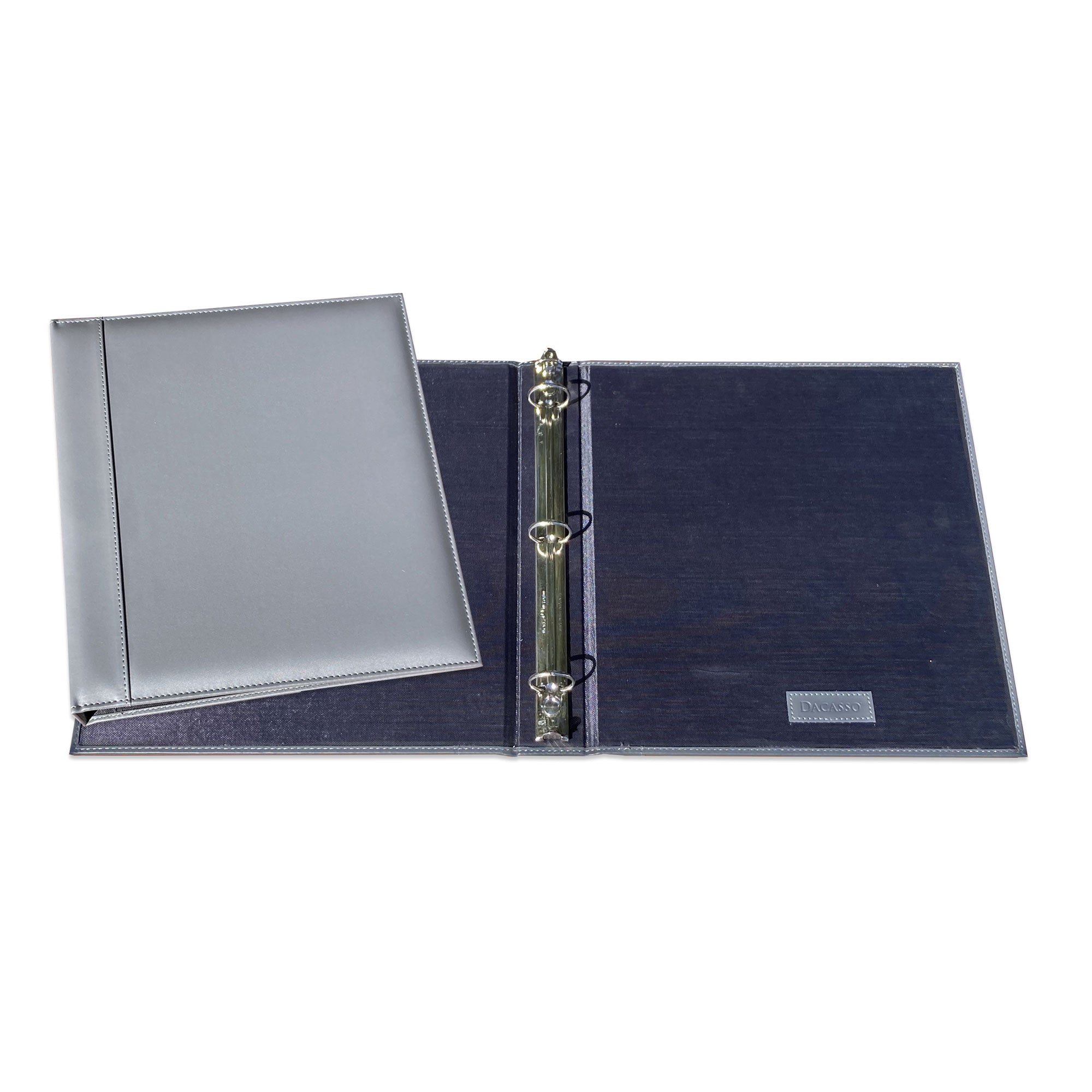 Gray Leatherette 1" Ring Binder