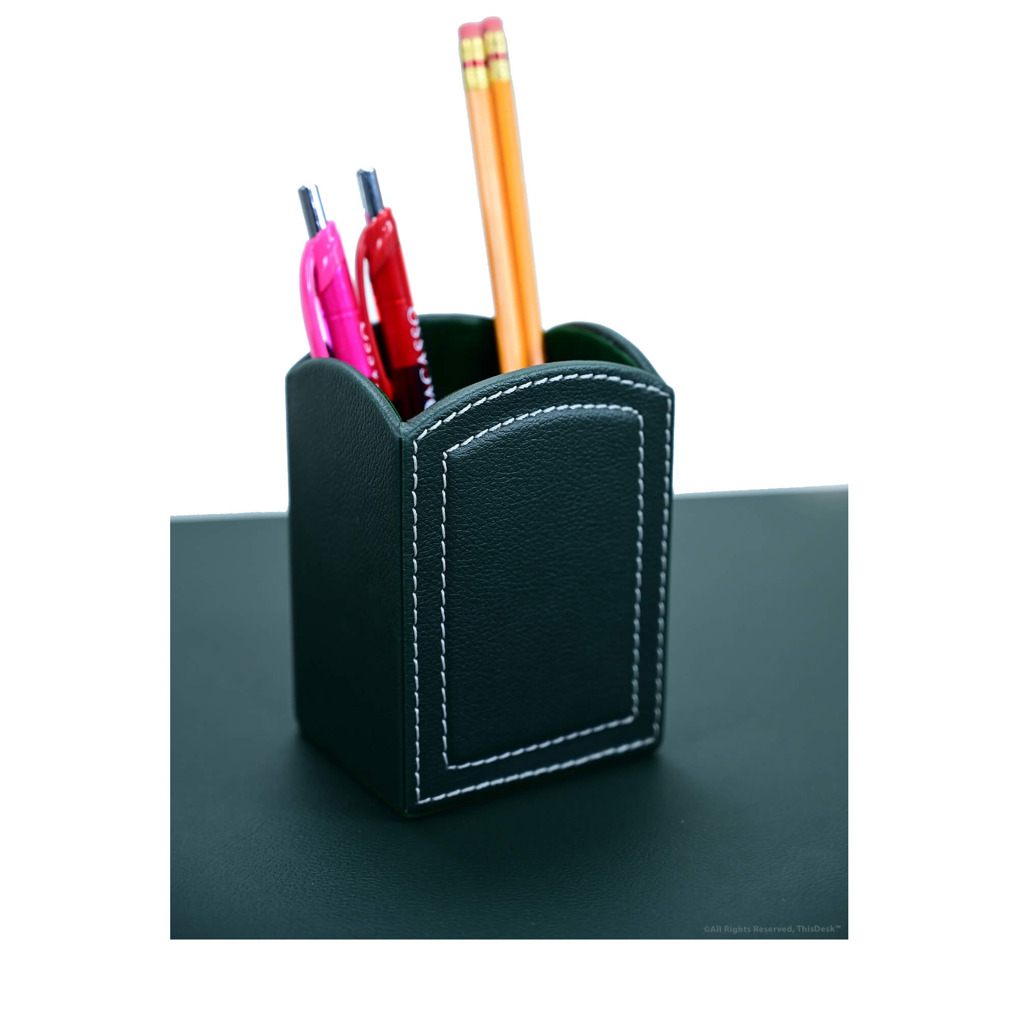Home/Office 5pc Desk Accessory Set - Forest Green