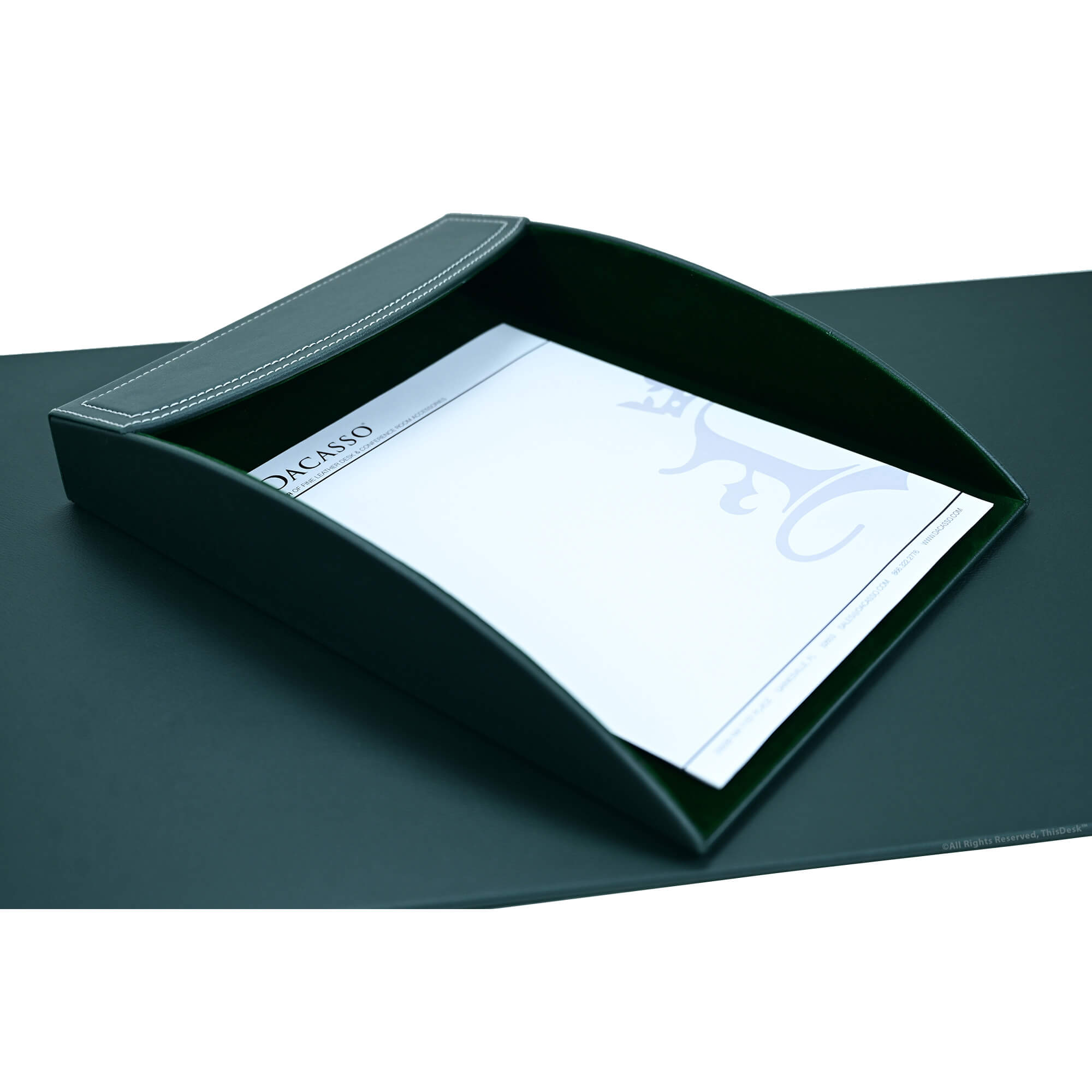 Home/Office 5pc Desk Accessory Set - Forest Green