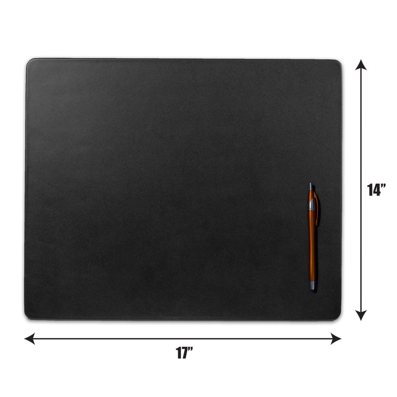 Black Leather 17 x 14 Conference Table Pad