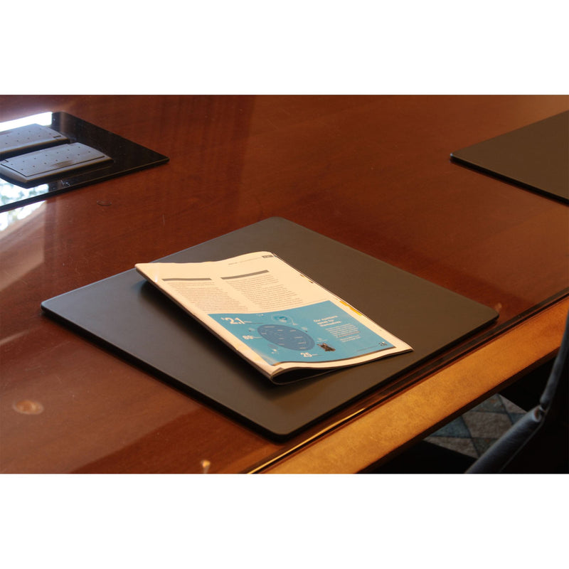 Black Leather 17 x 14 Conference Table Pad