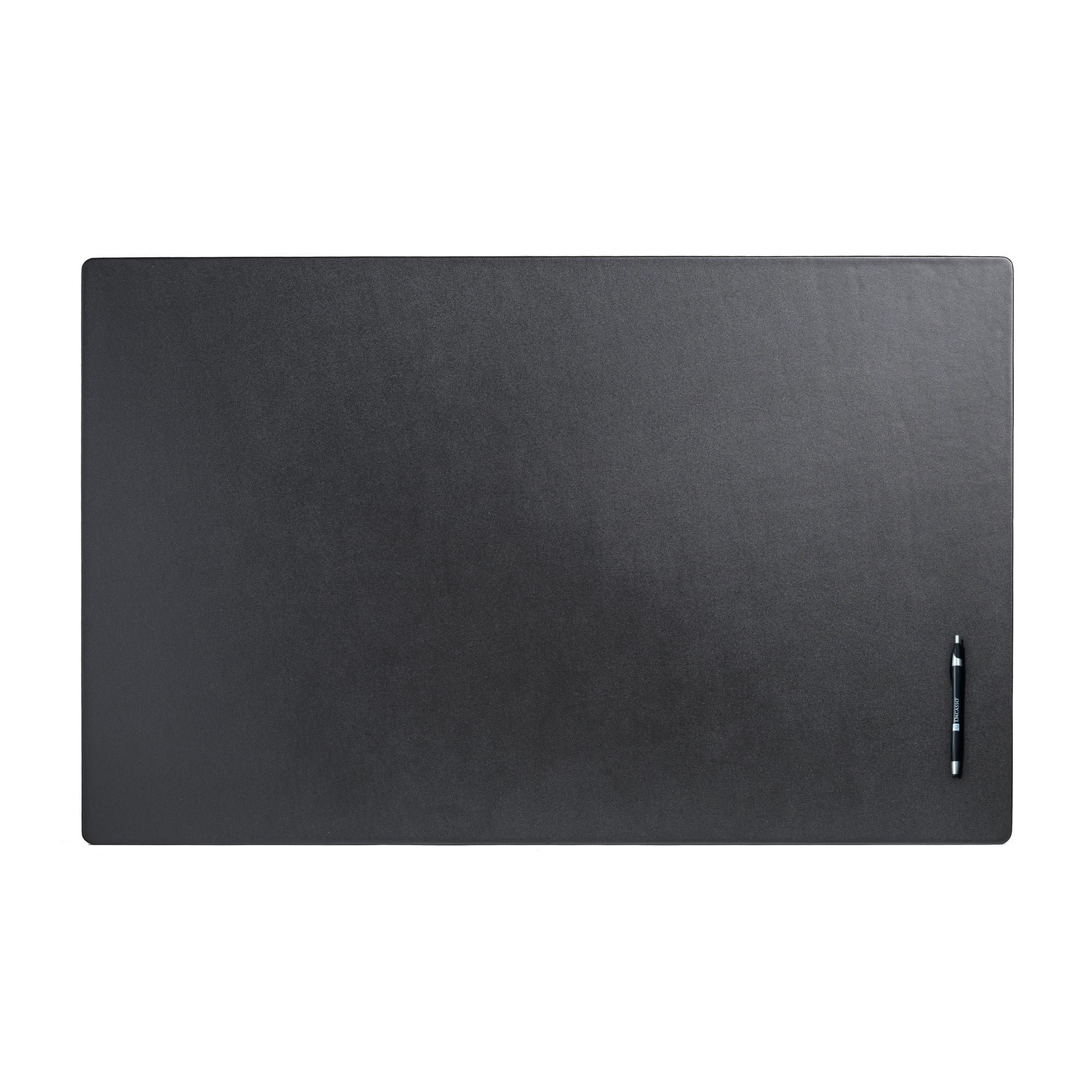 Black Leather 38" x 24" Desk Mat without Rails