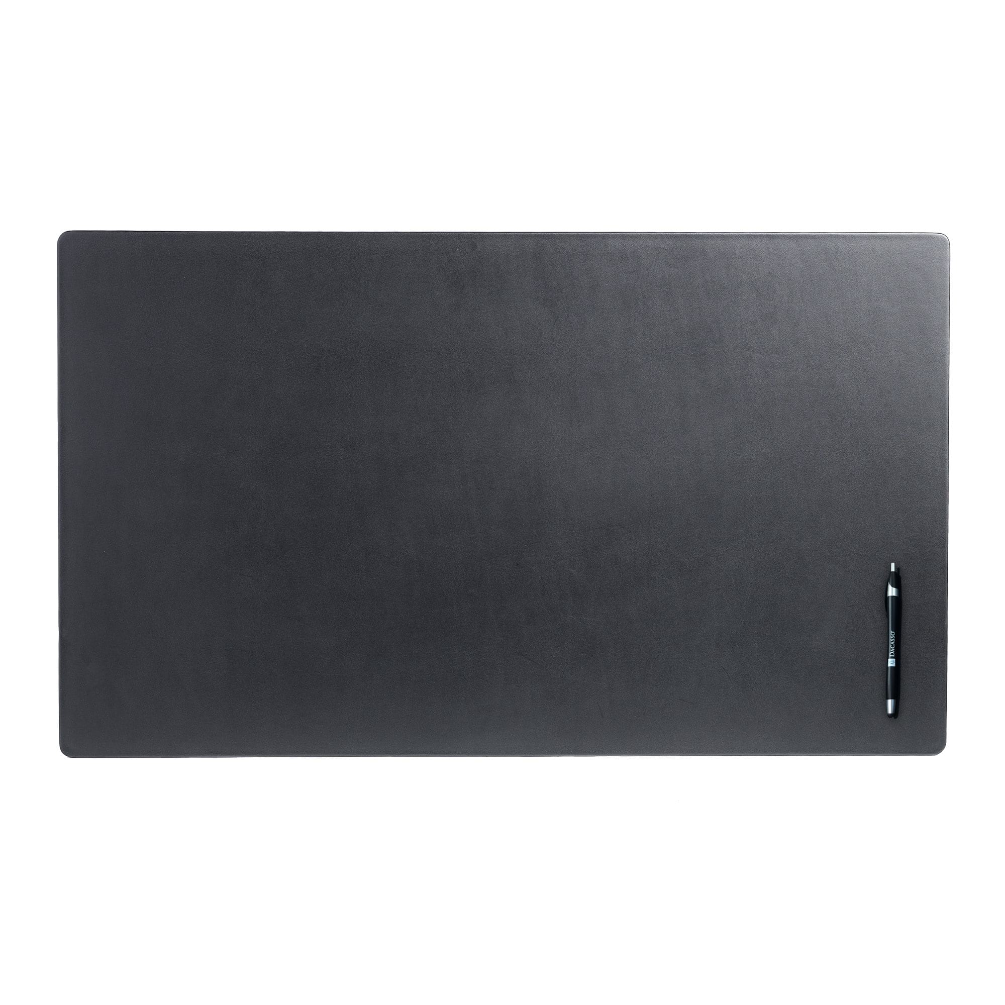 Black Leather 34" x 20" Desk Mat without Rails