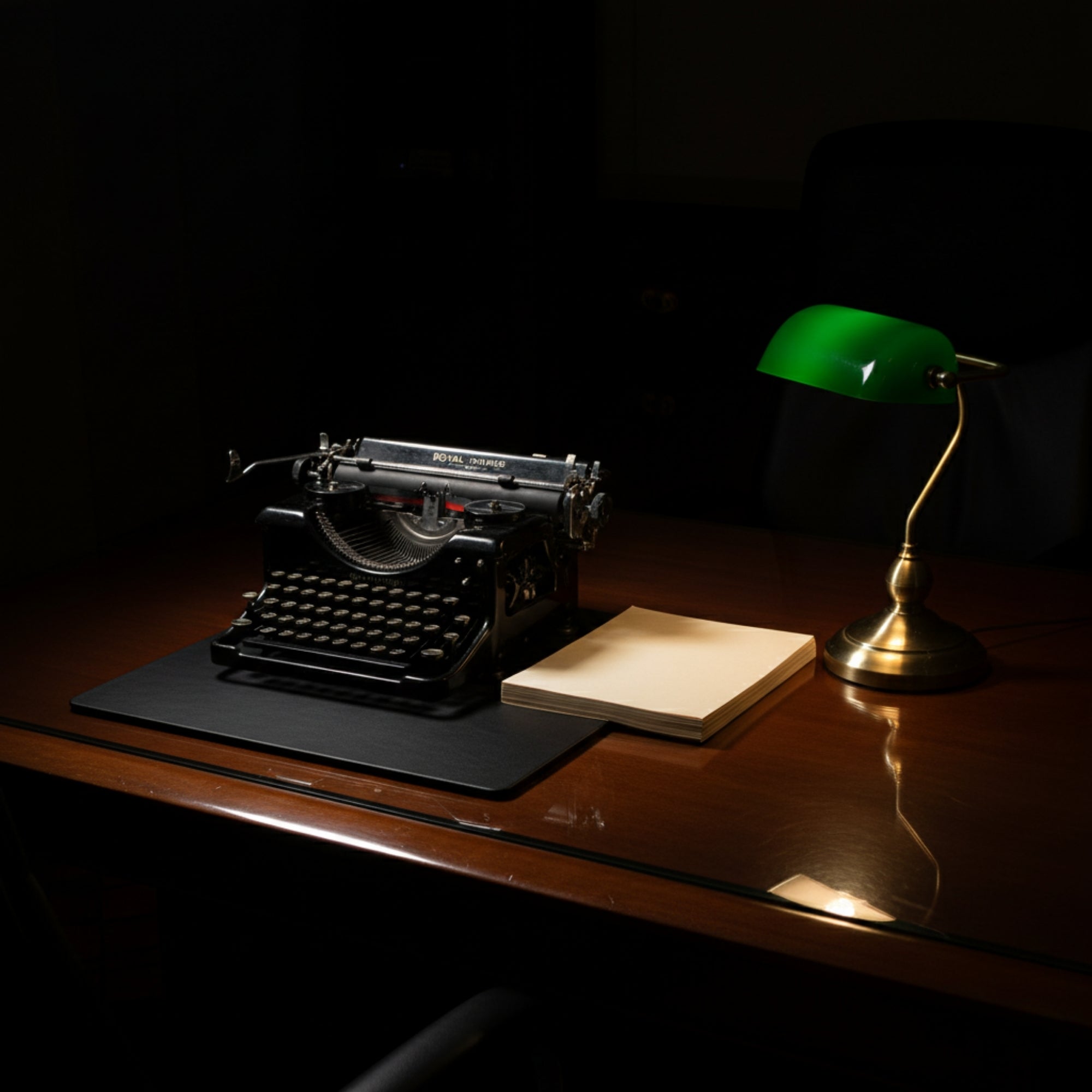 Black Leatherette 17 x 14 Conference Table Pad