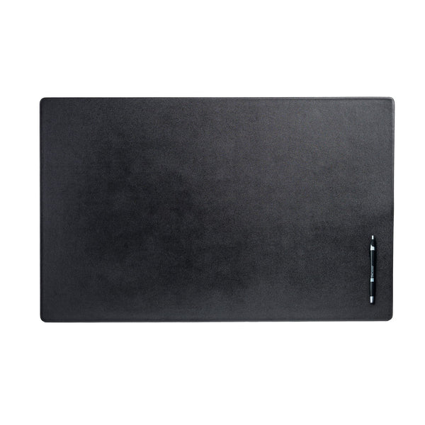 Classic Black Leather 30" x 19" Desk Mat without Rails