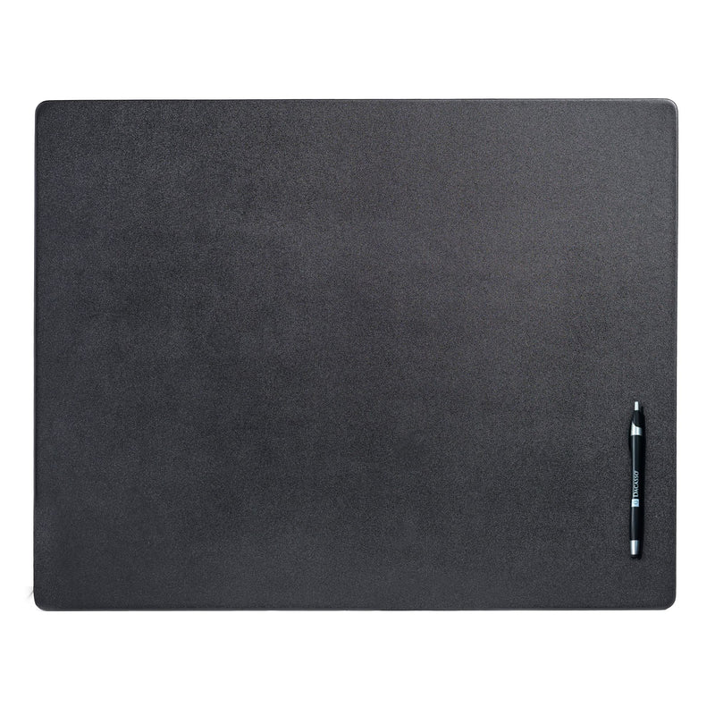 Classic Black Leather 24" x 19" Desk Mat without Rails