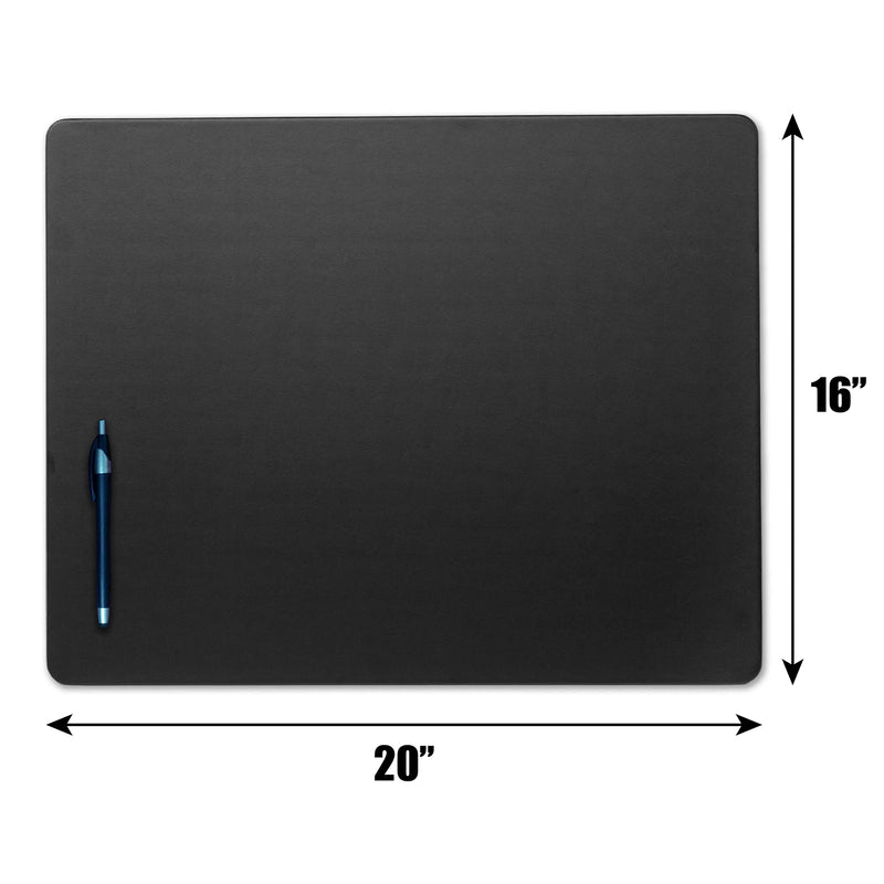 Black Leatherette 20 x 16 Conference Table Pad