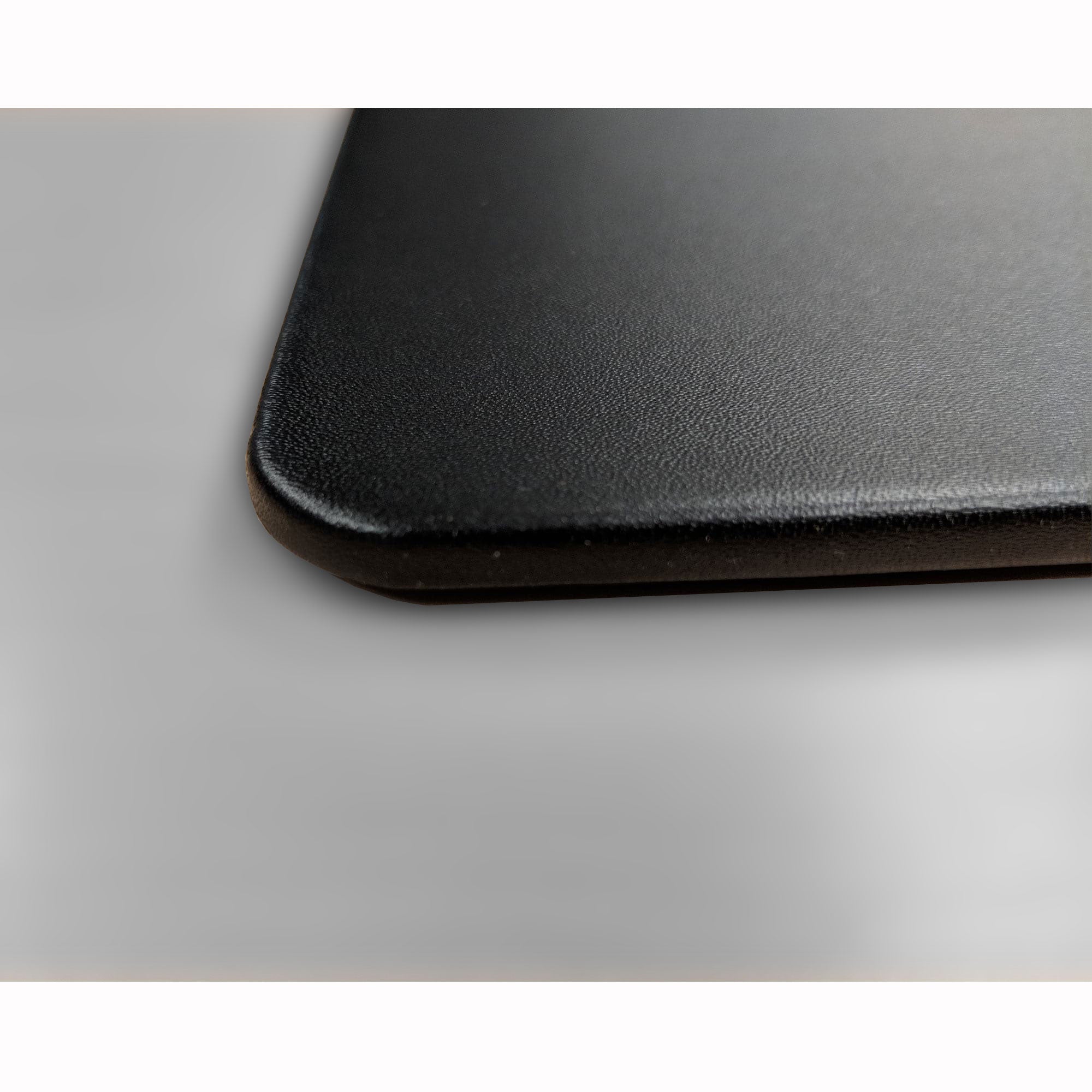 Black Leather 34" x 14" Keyboard/Mouse Desk Mat With Rubberized Enhanced Non-Slip Backing