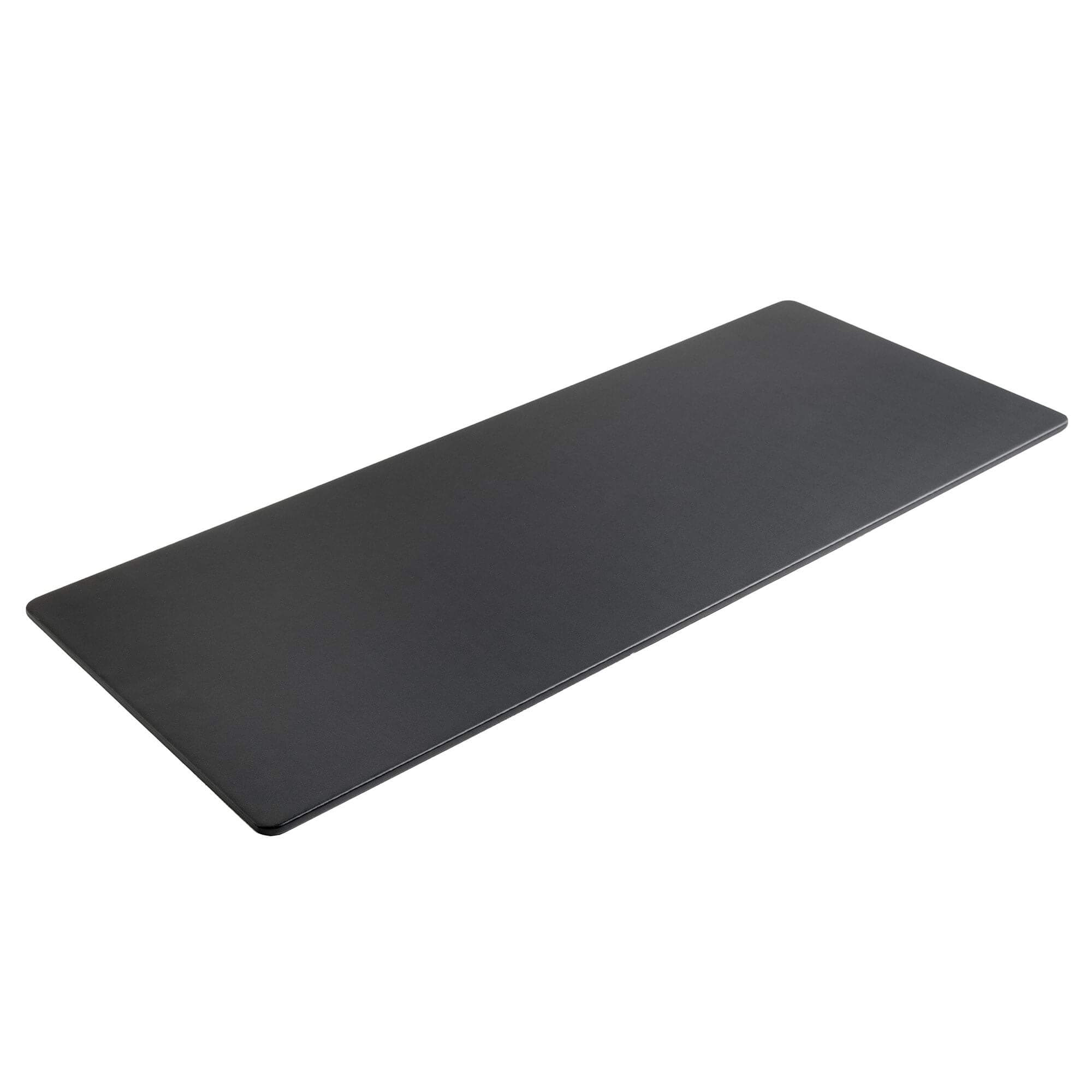 Black Leatherette 30" x 12.5" Conference Table Single Runner