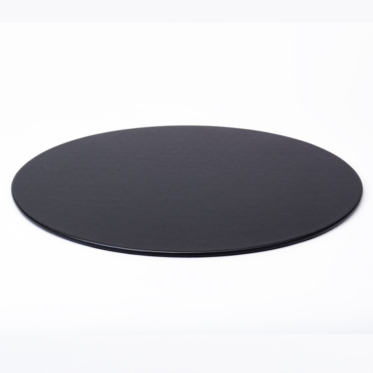 Black Leatherette 17" x 14" Oval Conference Pad