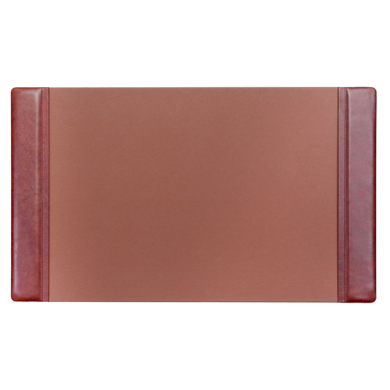 Mocha Leather 34" x 20" Side-Rail Desk Pad