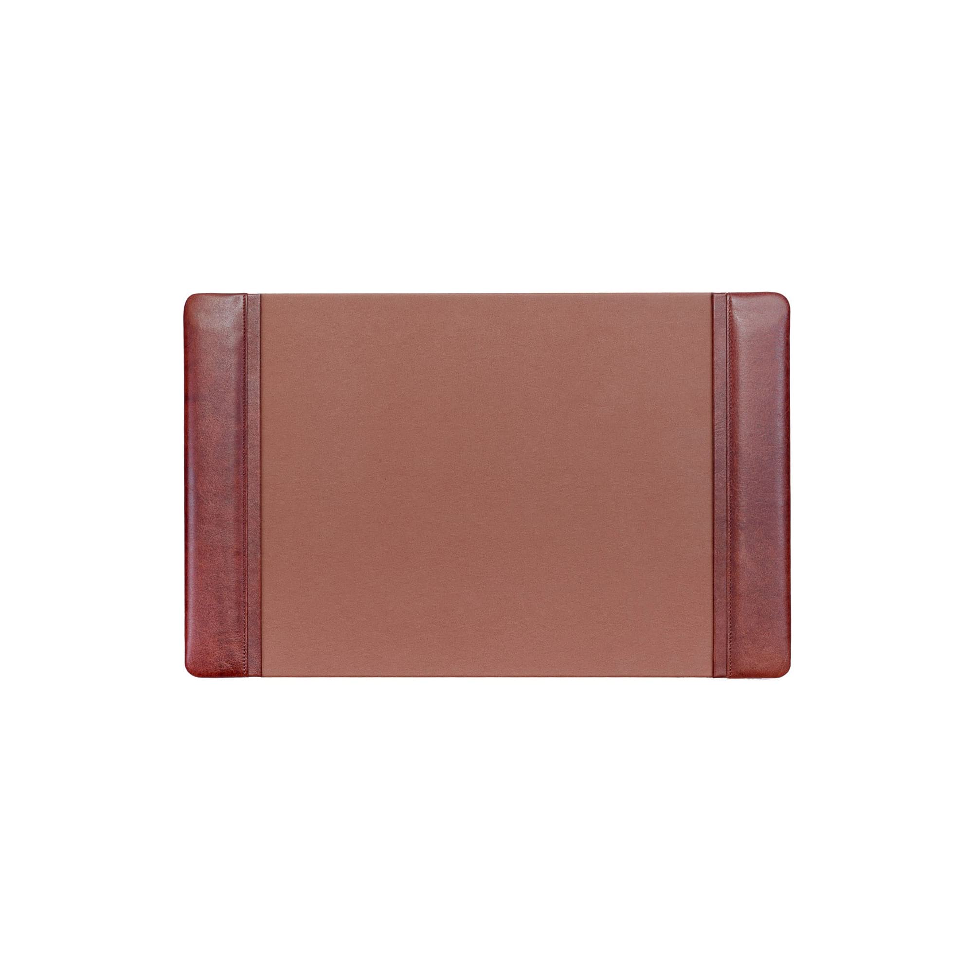 Mocha Leather 22" x 14" Side-Rail Desk Pad