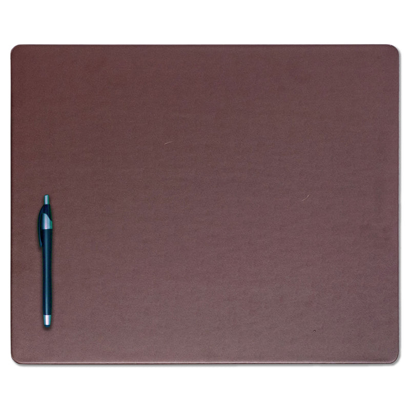 Chocolate Brown Leatherette 17" x 14" Conference Table Pad