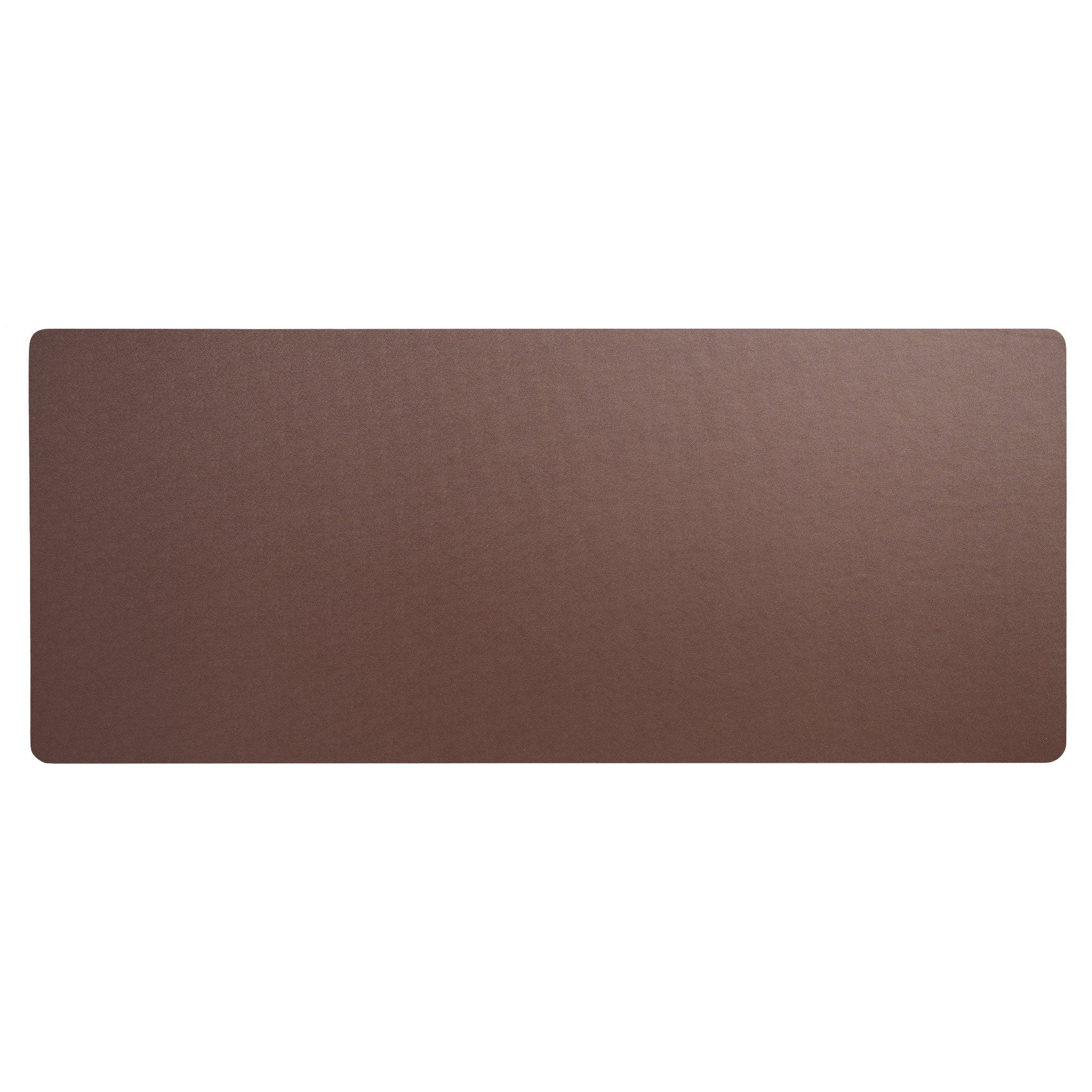 Chocolate Brown Leatherette 30" x 12.5" Keyboard/Mouse Desk Mat