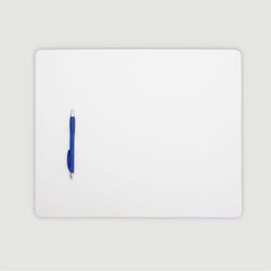 White Leatherette 17 x 14 Conference Table Pad