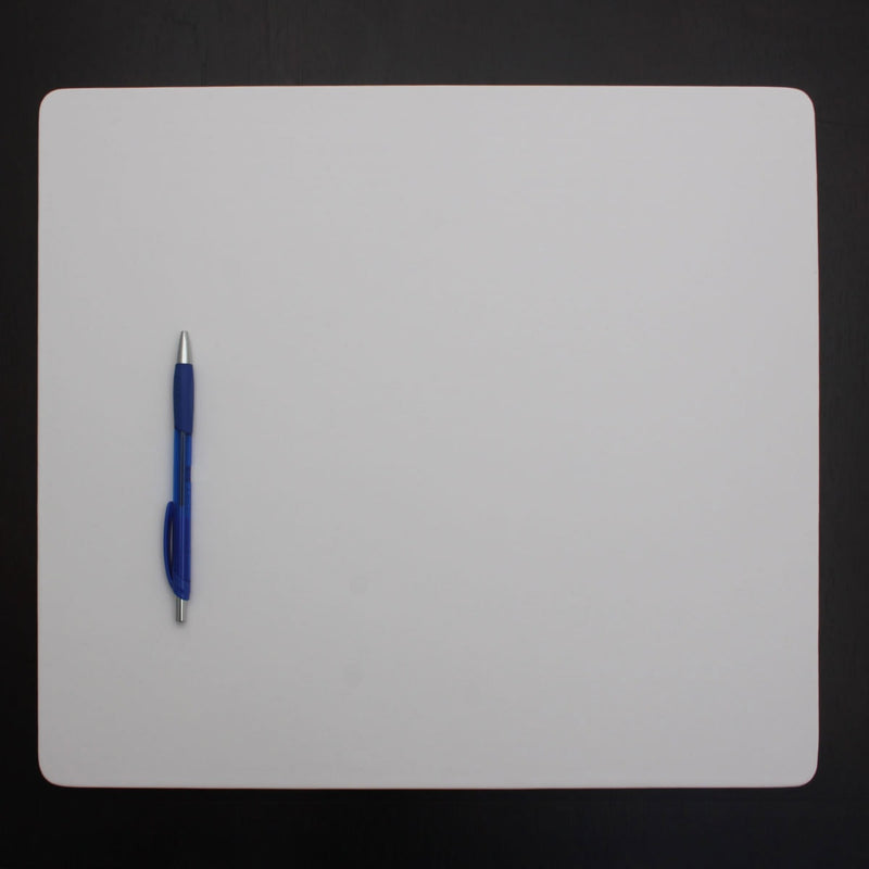 White Leatherette 17 x 14 Conference Table Pad